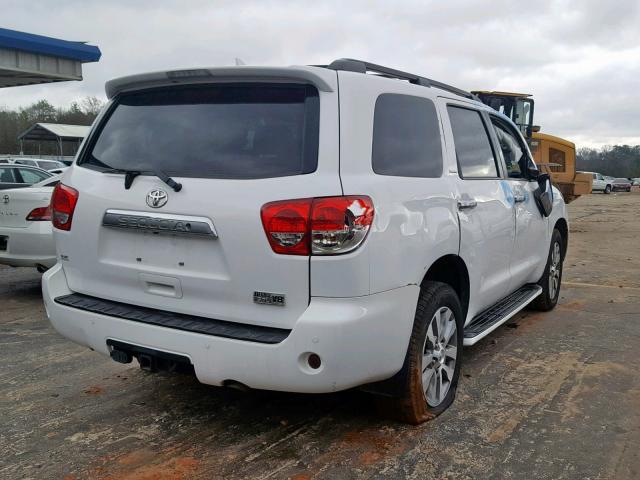 5TDKY5G16GS064399 - 2016 TOYOTA SEQUOIA LI WHITE photo 4