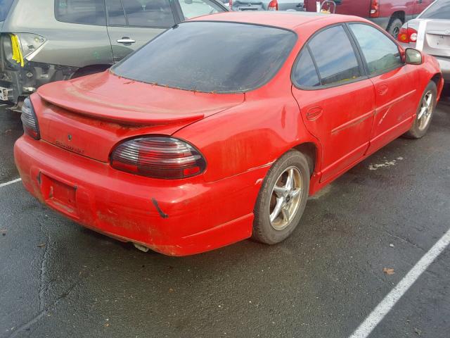 1G2WP52K62F168389 - 2002 PONTIAC GRAND PRIX RED photo 4