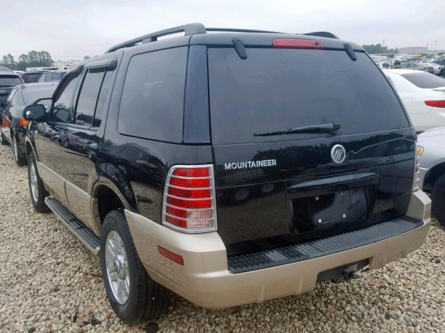 4M2ZU66W74ZJ21937 - 2004 MERCURY MOUNTAINEE BLACK photo 3