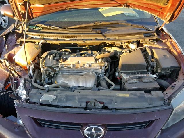 JTKJF5C74B3012140 - 2011 TOYOTA SCION TC 勃艮第红 照片 7