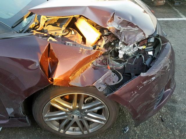 JTKJF5C74B3012140 - 2011 TOYOTA SCION TC 勃艮第红 照片 9