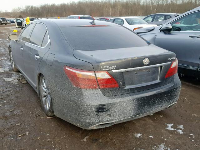 JTHGL5EF7A5040157 - 2010 LEXUS LS 460L GRAY photo 3