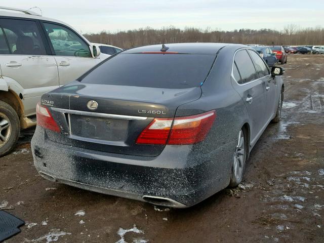 JTHGL5EF7A5040157 - 2010 LEXUS LS 460L GRAY photo 4