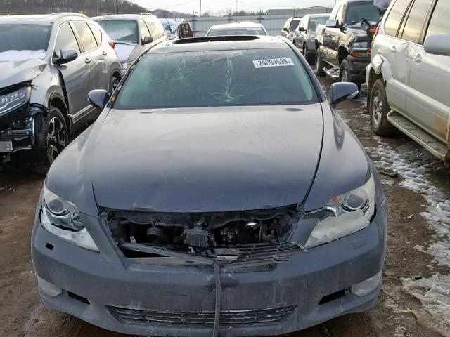 JTHGL5EF7A5040157 - 2010 LEXUS LS 460L GRAY photo 9