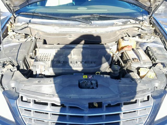 2C8GF68485R317835 - 2005 CHRYSLER PACIFICA T BLUE photo 7