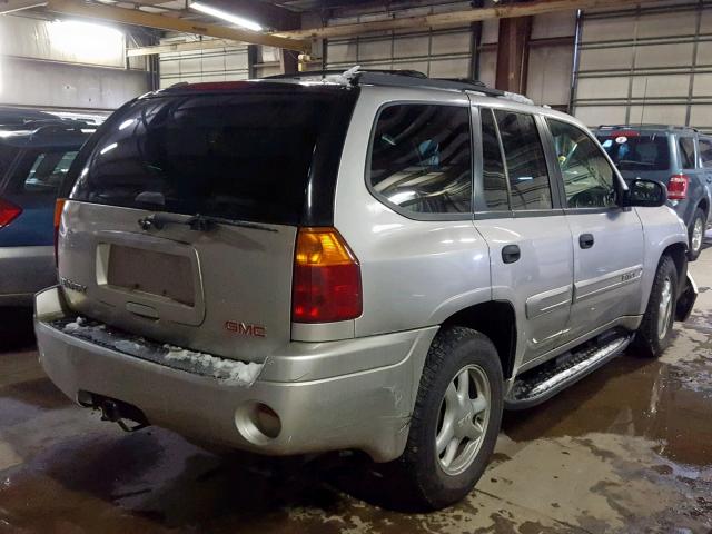 1GKDT13S942445525 - 2004 GMC ENVOY GRAY photo 4