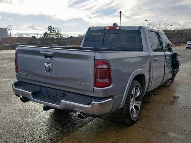 1C6SRFJT7KN504651 - 2019 RAM 1500 LARAM SILVER photo 4