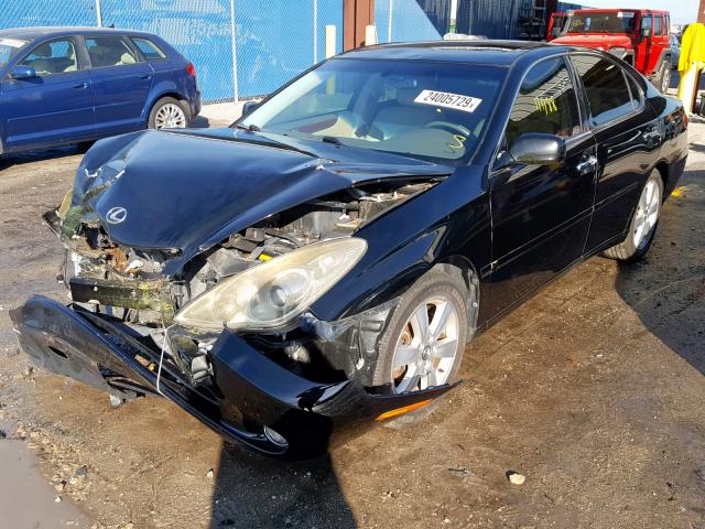 JTHBA30G565174872 - 2006 LEXUS ES 330 BLACK photo 2