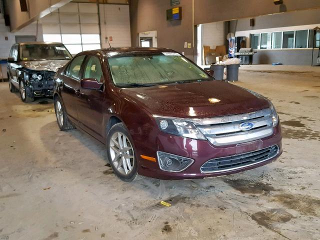 3FAHP0JGXCR255162 - 2012 FORD FUSION SEL MAROON photo 1