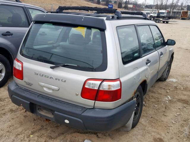 JF1SF63551H724633 - 2001 SUBARU FORESTER L SILVER photo 4