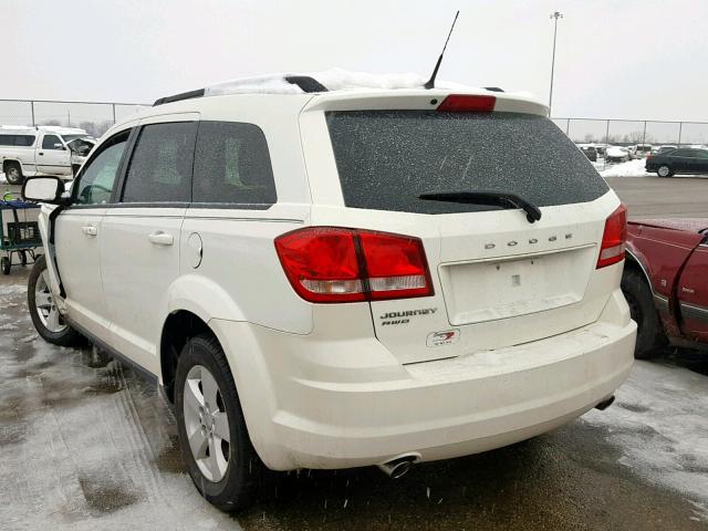 3D4PH1FG9BT518912 - 2011 DODGE JOURNEY MA WHITE photo 3