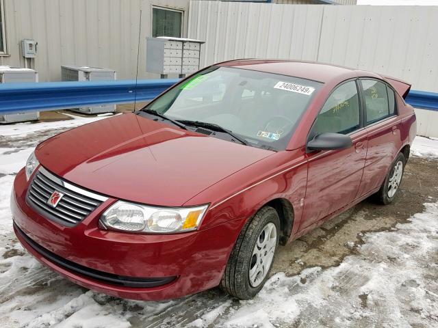 1G8AJ52F85Z180292 - 2005 SATURN ION LEVEL MAROON photo 2