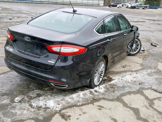 3FA6P0H90DR126850 - 2013 FORD FUSION SE BLACK photo 4