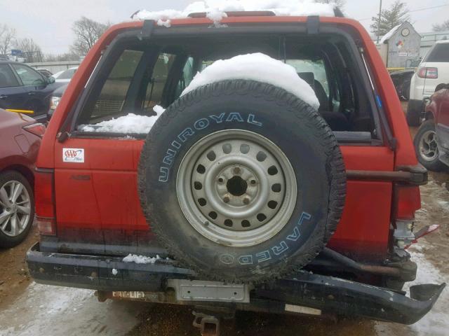 1GNDT13W3R2126957 - 1994 CHEVROLET BLAZER S10 RED photo 9