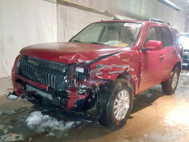 4M2CN8HG4AKJ23752 - 2010 MERCURY MARINER PR RED photo 2