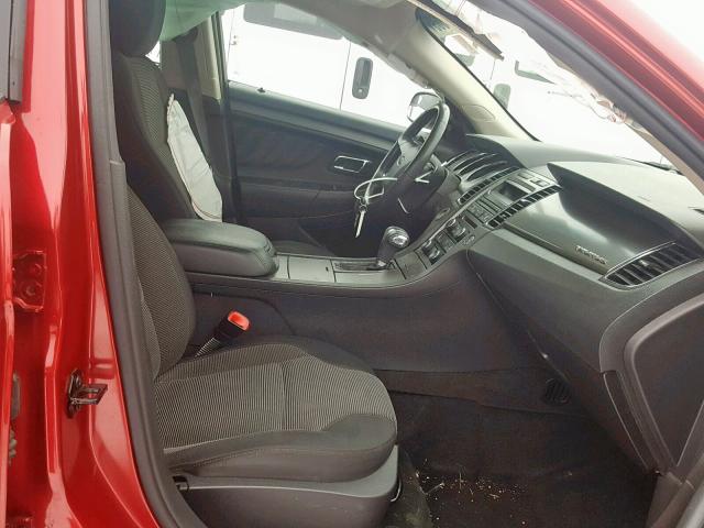 1FAHP2EW7CG106129 - 2012 FORD TAURUS SEL RED photo 5