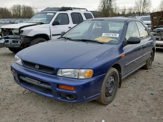 JF1GC4352YG504174 - 2000 SUBARU IMPREZA L BLUE photo 2