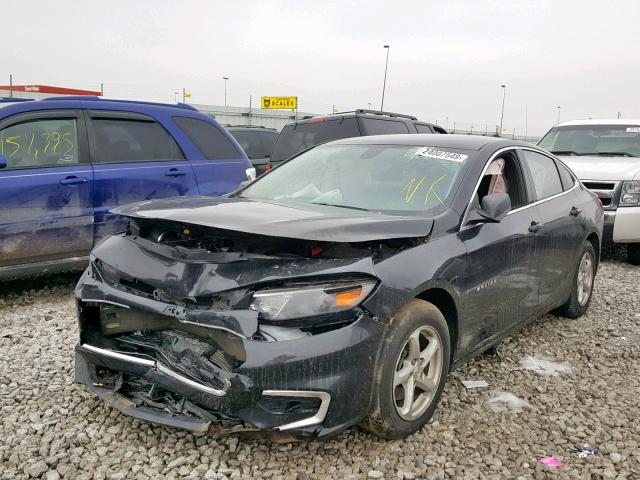 1G1ZB5ST0GF258329 - 2016 CHEVROLET MALIBU LS BLACK photo 2