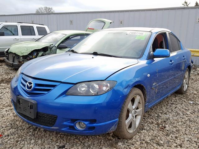 JM1BK323561497108 - 2006 MAZDA 3 S BLUE photo 2