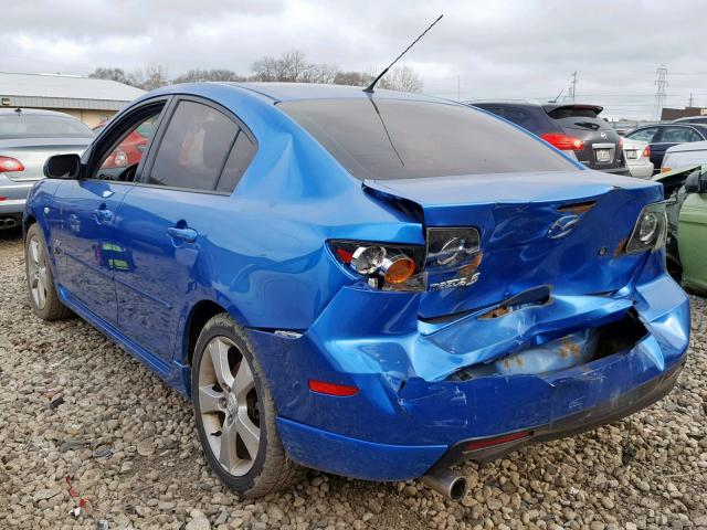 JM1BK323561497108 - 2006 MAZDA 3 S BLUE photo 3