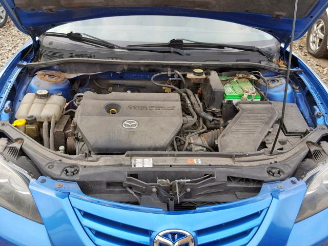 JM1BK323561497108 - 2006 MAZDA 3 S BLUE photo 7