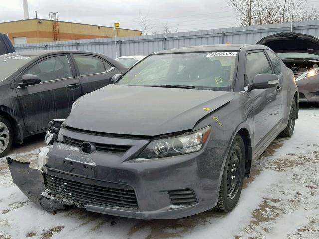 JTKJF5C76D3058877 - 2013 TOYOTA SCION TC GRAY photo 2