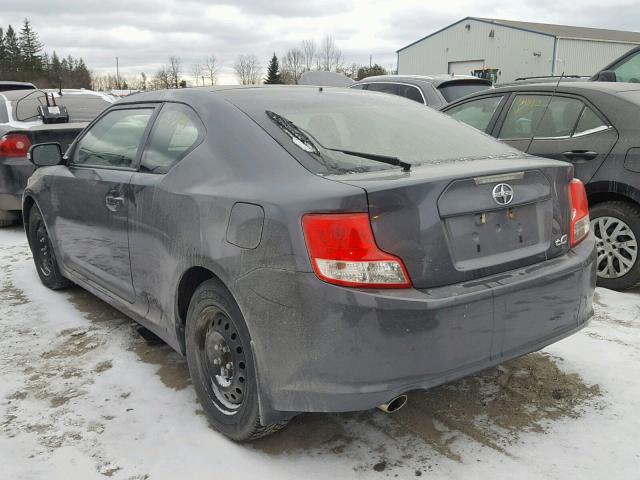 JTKJF5C76D3058877 - 2013 TOYOTA SCION TC GRAY photo 3