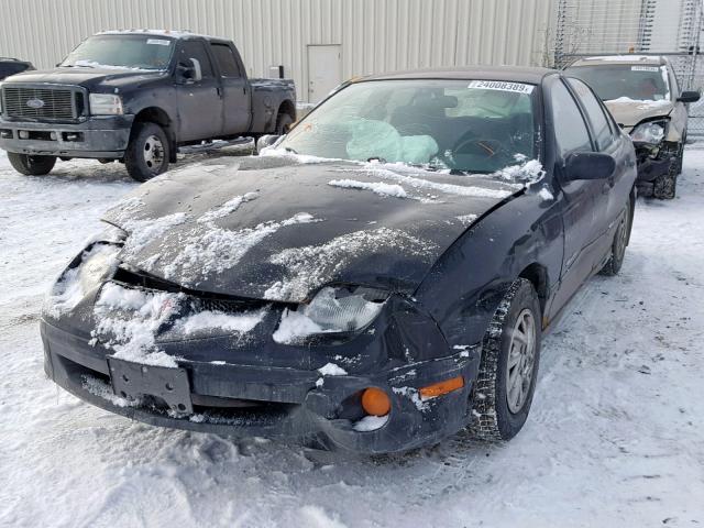 1G2JB524717422825 - 2001 PONTIAC SUNFIRE SE BLACK photo 2