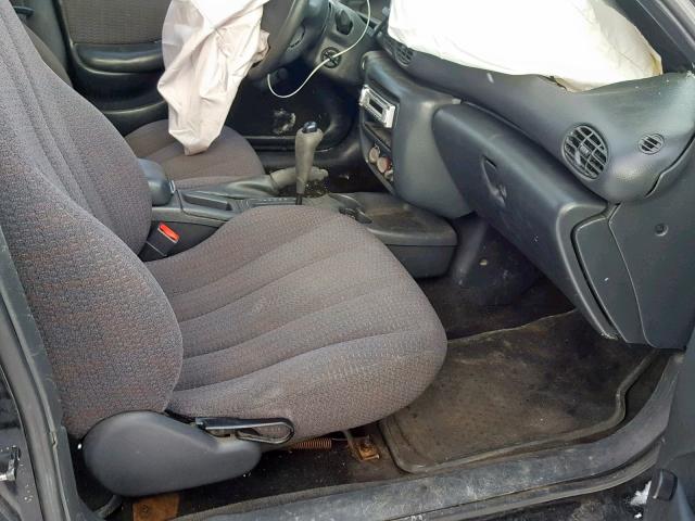 1G2JB524717422825 - 2001 PONTIAC SUNFIRE SE BLACK photo 5