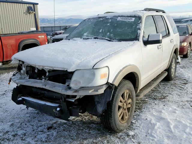 1FMEU7EE3AUA79712 - 2010 FORD EXPLORER E WHITE photo 2