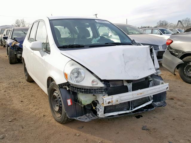 JHMGD38447S037366 - 2007 HONDA FIT WHITE photo 1