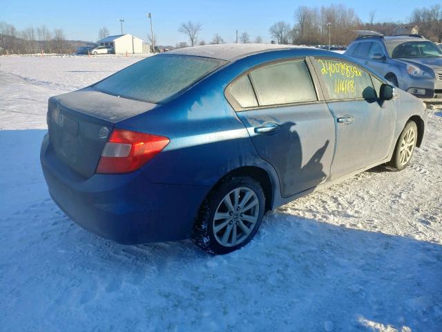 2HGFB2F82CH534390 - 2012 HONDA CIVIC EX BLUE photo 4