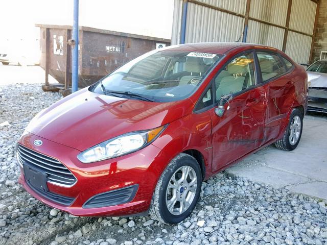 3FADP4BJ0FM160496 - 2015 FORD FIESTA SE RED photo 2