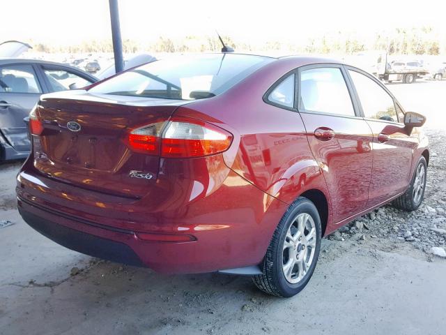 3FADP4BJ0FM160496 - 2015 FORD FIESTA SE RED photo 4