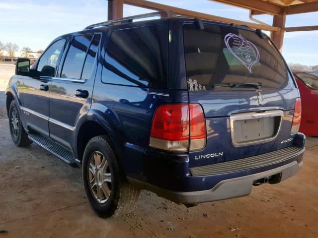 5LMEU68H24ZJ33294 - 2004 LINCOLN AVIATOR 蓝色 照片 3