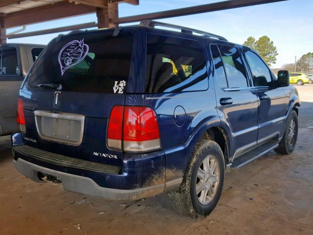 5LMEU68H24ZJ33294 - 2004 LINCOLN AVIATOR 蓝色 照片 4