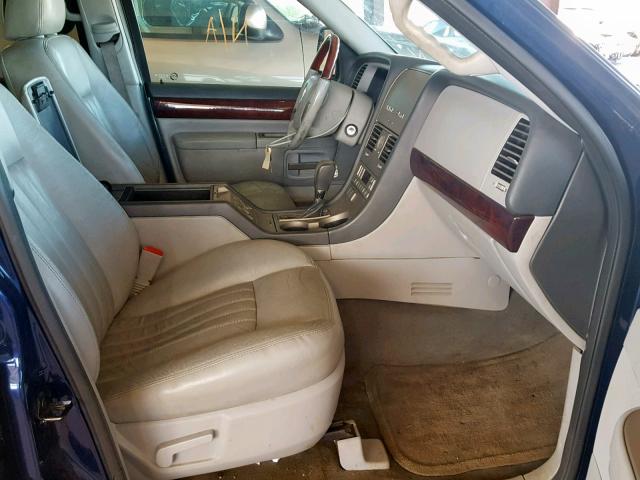 5LMEU68H24ZJ33294 - 2004 LINCOLN AVIATOR 蓝色 照片 5