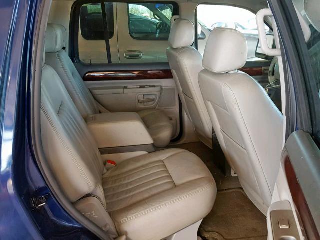 5LMEU68H24ZJ33294 - 2004 LINCOLN AVIATOR 蓝色 照片 6