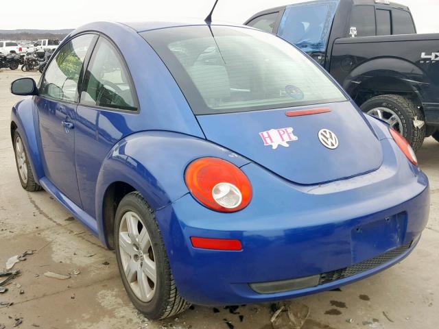 3VWRW31C77M511693 - 2007 VOLKSWAGEN NEW BEETLE BLUE photo 3