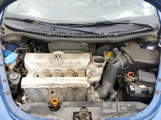 3VWRW31C77M511693 - 2007 VOLKSWAGEN NEW BEETLE BLUE photo 7