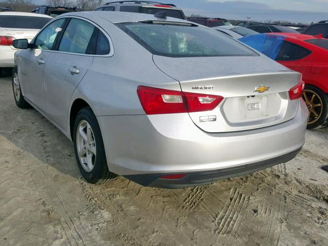 1G1ZB5ST3JF170236 - 2018 CHEVROLET MALIBU LS SILVER photo 3