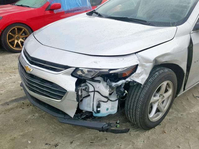 1G1ZB5ST3JF170236 - 2018 CHEVROLET MALIBU LS SILVER photo 9