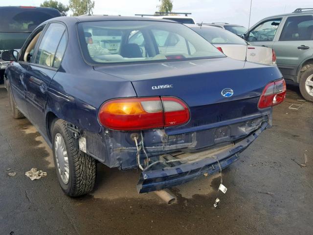 1G1ND52F04M665562 - 2004 CHEVROLET CLASSIC BLUE photo 3