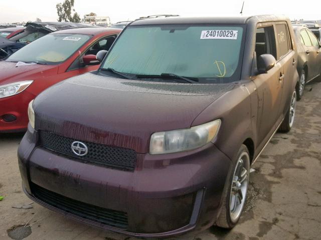 JTLKE50E681052035 - 2008 TOYOTA XB MAROON photo 2