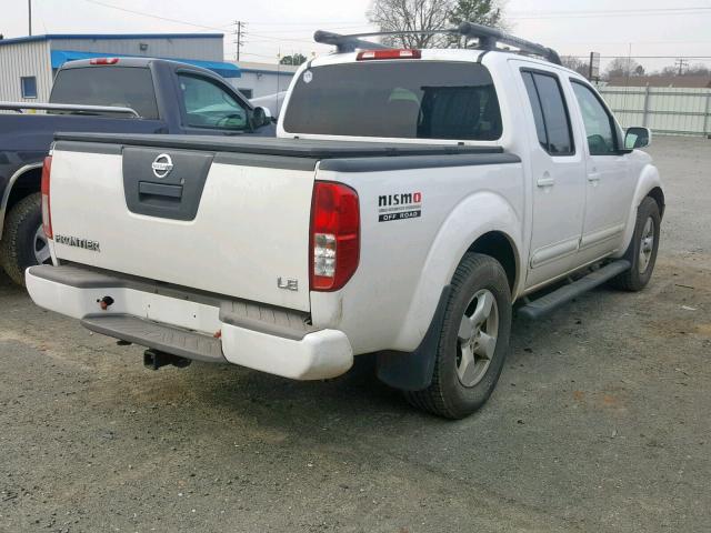 1N6AD07U17C452188 - 2007 NISSAN FRONTIER C WHITE photo 4