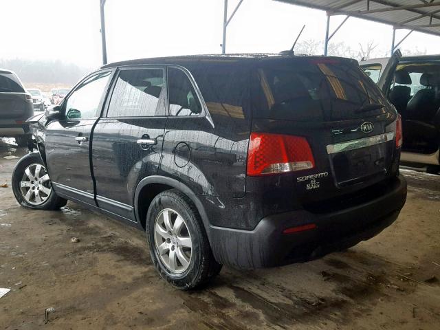 5XYKT3A11CG212218 - 2012 KIA SORENTO BA BLACK photo 3