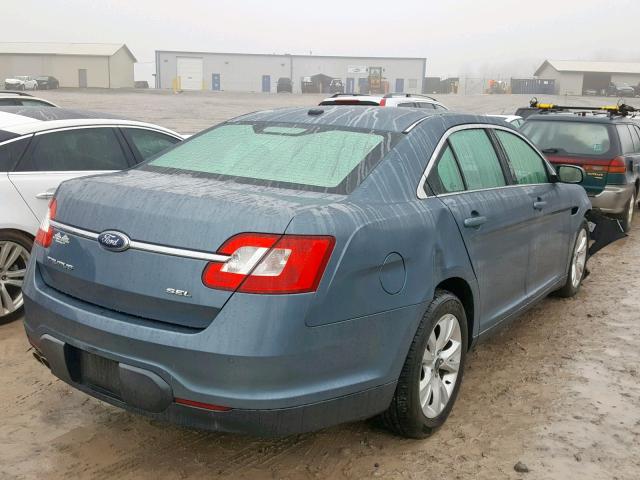 1FAHP2EW7AG149060 - 2010 FORD TAURUS SEL BLUE photo 4