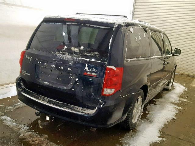 2D4RN3DGXBR617435 - 2011 DODGE GRAND CARA BLACK photo 4