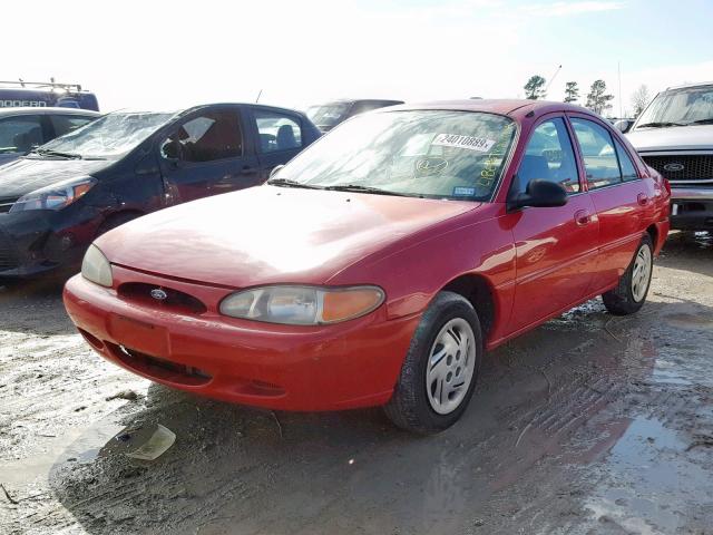 3FAFP13PX2R128680 - 2002 FORD ESCORT RED photo 2