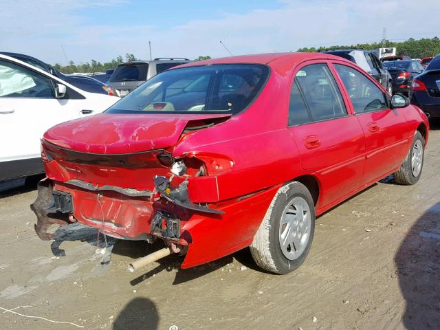 3FAFP13PX2R128680 - 2002 FORD ESCORT RED photo 4